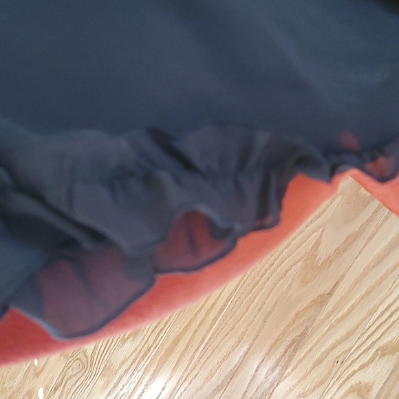 Sheer, satin belted robe - Picture 3 of 5